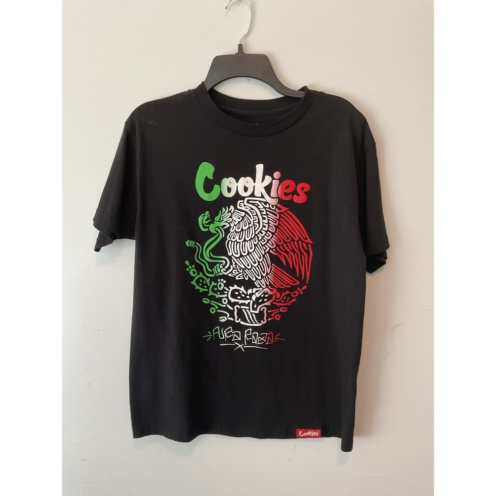 Cookies Aztecasunn Aztec Mexico Tee T Shirt M Third Eye Black Flag Colors